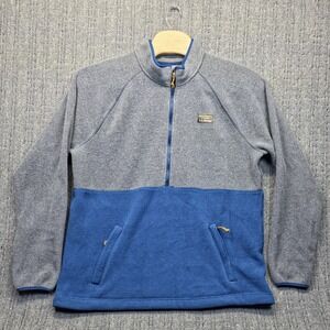 L.L.Bean Katahdin Fleece Pullover Men's 2XL Tall Colorblock Gray Blue 1/2 Zip